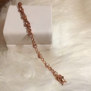 Rose Gold over sterling bracelet